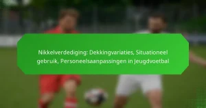 Nikkelverdediging: Dekkingvariaties, Situationeel gebruik, Personeelsaanpassingen in Jeugdvoetbal